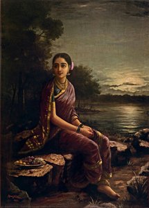 Radha In The Moonlight — Raja Ravi Varma