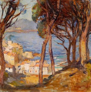 Sea View From A Hill, South Of France — Rose Mead