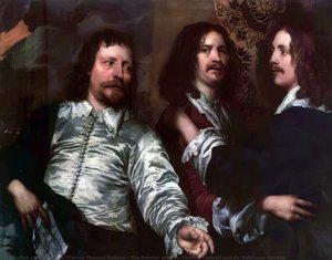 The Painter With Sir Charles Cottrell And Sir Balthasar Gerbier — William Charles Thomas Dobson
