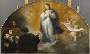 La Aparición De La Inmaculada Concepción Con Seis Personajes — Bartolomé Esteban Murillo