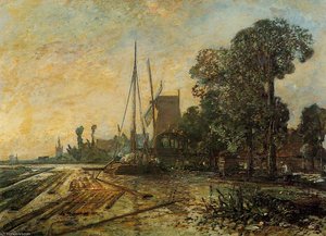 Windmill Near The Water — Johan Barthold Jongkind