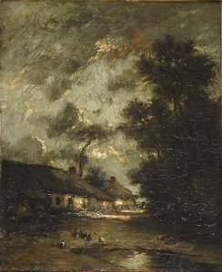 Une Rue Du Crotoy — Jules Dupré