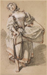 Joven Campesina Bailando — François Boucher