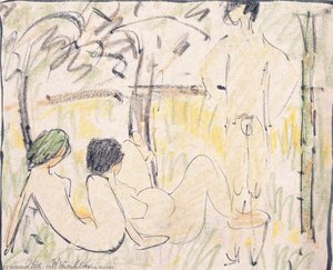 Three Nudes — Otto Mueller