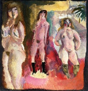 Three Nudes — Julius Mordecai Pincas