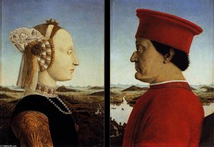 Retrato De Federico Da Montefeltro Y Battista Sforza — Piero Della Francesca