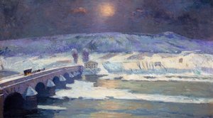 Snow In Auvergne — Albert-charles Lebourg