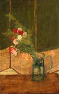 Carnations In Vase — Victor Pasmore