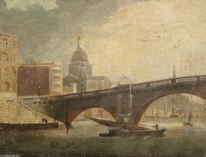 London Bridge And St Paul's Cathedral, London — Daniel Turner