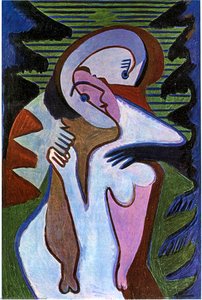 Amantes (el Beso) — Ernst Ludwig Kirchner
