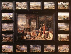 The Continent Of Asia — Jan Van Kessel The Elder