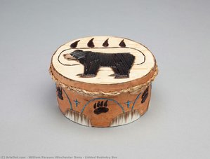 Lidded Basketry Box — William Parsons Winchester Dana