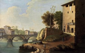 Tiber Bridge In Rome — Paolo Anesi