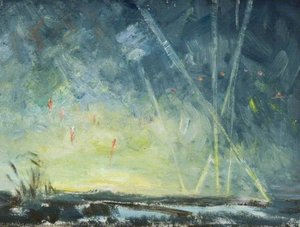 Air Raid Over Colchester At Night — Sylvia St George