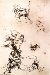 Kedili Bir Çocuk Çalışması — Leonardo Da Vinci