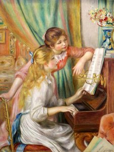 ピアノを弾く少女たち — ピエール＝オーギュスト・ルノワール