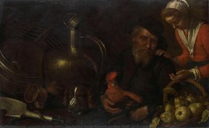 The Poultry Seller, Cornelis Jacobsz. Delff, 1620 - 1643 — Cornelis Jacobsz Delff