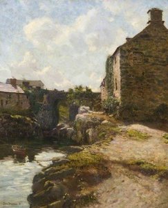 Buildings By A Creek — Fred Balshaw
