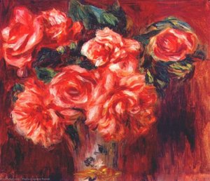 Moss Roses — Pierre-auguste Renoir