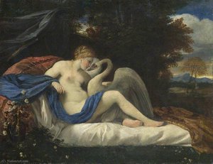 Leda And The Swan — Da Pier Francesco Mola