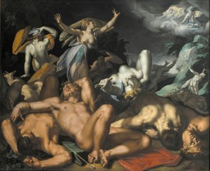 Apollo And Diana Punishing Niobe By Killing Her Children — अब्राहम ब्लूमार्ट