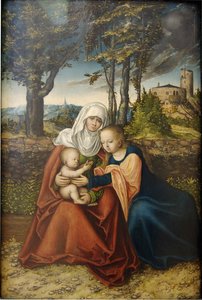Vergine Con Bambino E Sant'anna — Luca Cranach Il Vecchio