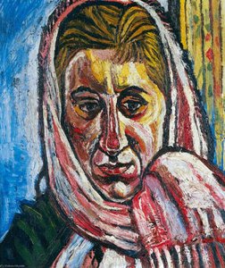 Small Head Of Jean (jean Bratby, Née Cooke, B.1927) — John Randall Bratby