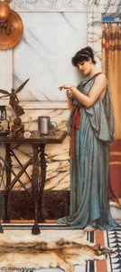 His Birthday Gift — R.b.a John William Godward