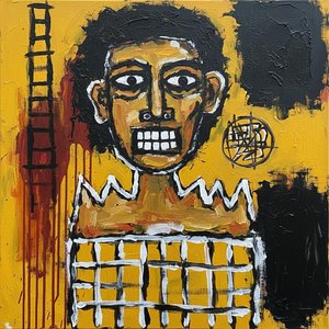 Fragmented Ochre Soul: A Singular Study In Visceral Texture And Primal Tension — Laurent Lefèvre