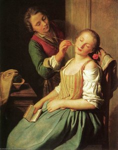 Sleeping Girl — Pietro Antonio Rotari