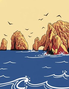 Halftone Horizon: The Permanence Of Ochre And Tide — Jacques Villedieu