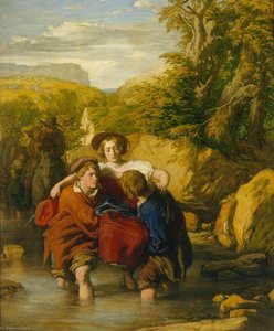 The Ford ('crossing The Ford') — William Mulready The Younger