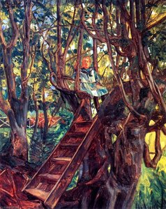 Girl In A Tree — Wilhelm Trübner