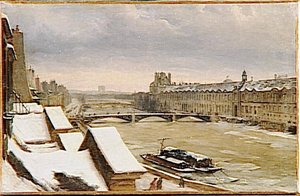 Vue De La Grande Galerie Du Louvre — Hippolyte Victor Valentin Sebron