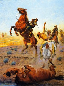 The Fight For Water — Charles Schreyvogel
