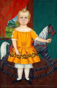 Child With Rocking Horse — Winslow Homer