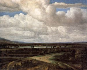 Panoramic Landscape With A Country Estate — Philips De Koninck