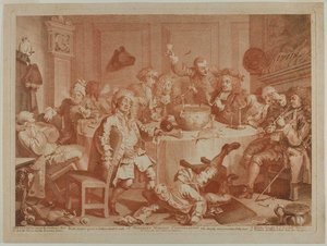 A Midnight Modern Conversation — William Hogarth