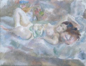Resting Eliane [eliane Couché] — Julius Mordecai Pincas