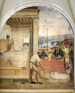 Life Of St Benedict, Scene 32: Benedict Appears In The Dreams Of Two Monks — Il Sodoma (giovanni Antonio Bazzi)