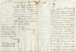 Volume 3, Page 568-571 / Runaway Indian From Santa Clara Mission; Urges Stricter Enforcement Of Laws, And Grazing Limits\n\npage 1 — José María Estudillo Y Urquizu