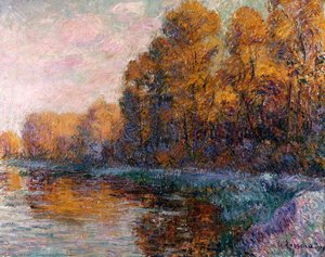 River In Autumn — Gustave Loiseau