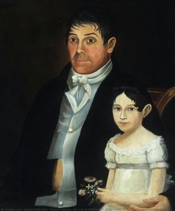 Portrait Of William Carr Of Carr’s Hill, Athens, Ga, And His Daughter — Unidentified Artist, Harper's Weekly