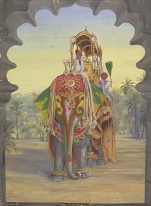 State Elephant, Baroda — Marianne North