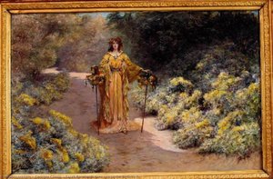 Sarah Bernhardt Dans Son Jardin De Belle Ile — Georges Jules Victor Clairin