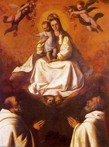 La Virgen De La Merced Et Deux Mercedarios — Francisco De Zurbarán