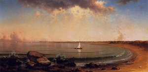 Shore Scene: Point Judith — Martin Johnson Heade