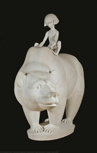 Boy And Bear, Plaster Full-scale — Marshall Maynard Fredericks