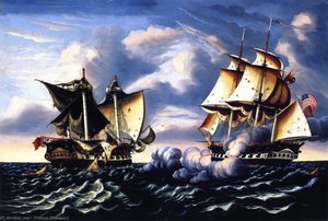 Capture Of H.b.m. Frigate Macedonian By U.s.s. Frigate United States — Thomas Chambers