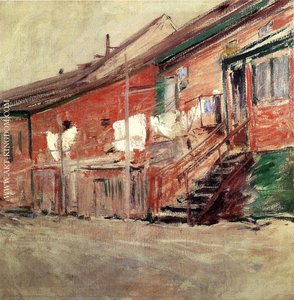 Gloucester, Case Dei Pescatori — John Henry Twachtman